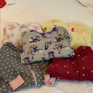 5 pairs of carters fleece pajamas 3t